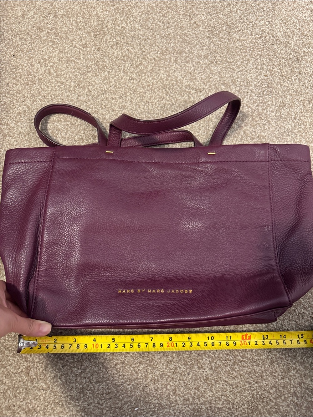 Marc by Marc Jacobs Leather Tote in Plum